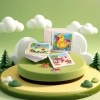 DIY Colorful bean puzzle house jigsaw puzzle toy jigsaw puzzle board Trendy toy 180 pieces including bean puzzle boards details Picture